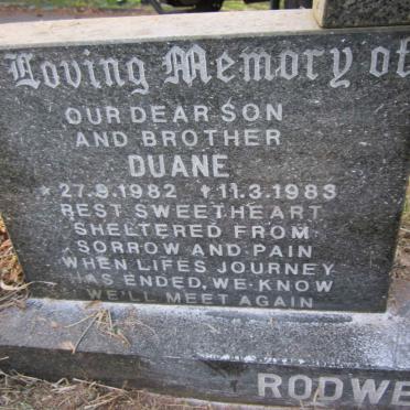 RODWELL Duane 1982-1983