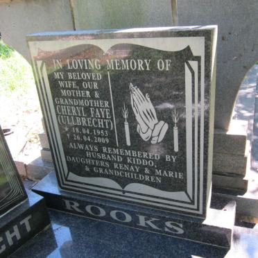 ROOKS Cheryl Faye nee ULLBRECHT 1953-2009 :: ULLBRICHT John Godfrey 1929-1979 &amp; Esther Alettie 1925-1984