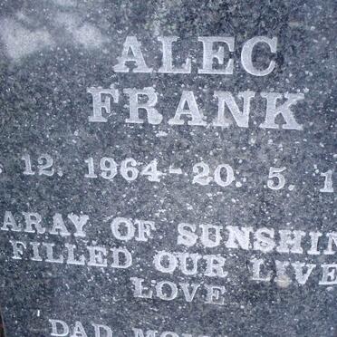 ROUX Alec Frank, le 1964-1984