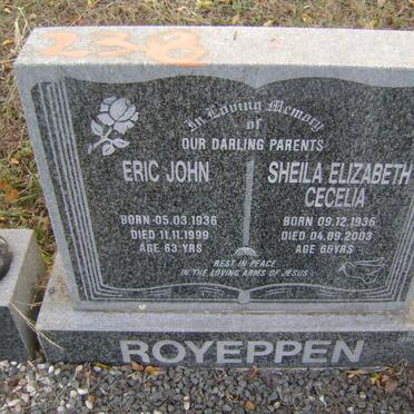 ROYEPPEN Eric John 1936-1999 &amp; Sheila Elizabeth Cecelia 1936-2003