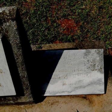 ROBERTSON William Robert -1927