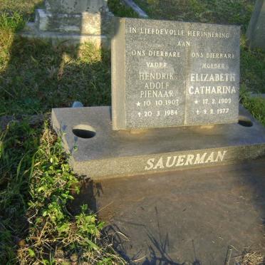 SAUERMAN Hendrik Adolf Pienaar 1907-1984 &amp; Elizabeth Catharina 1909-1977