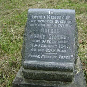 SANDERS Arthur Henry -1947