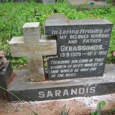 SARANDIS Gerassimos 1929-1982