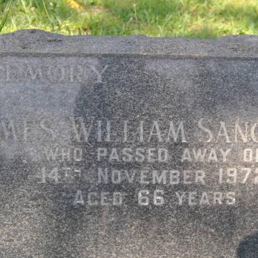 SANGSTER James William -1972