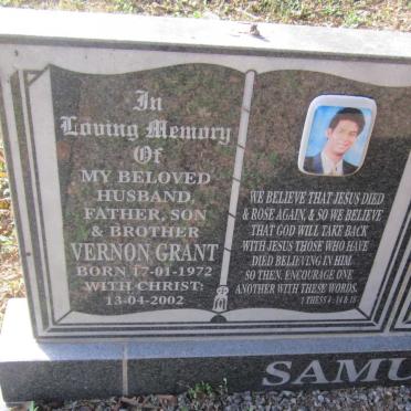 SAMUEL Vernon Grant 1972-2002