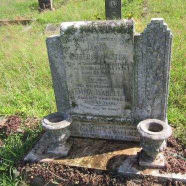 SANGSTER James Watters -1934 &amp; Emma Isabella -1962 :: WALLACE Muriel Isabella -1965