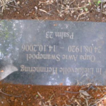 SWANEPOEL Awie 1920-2006 