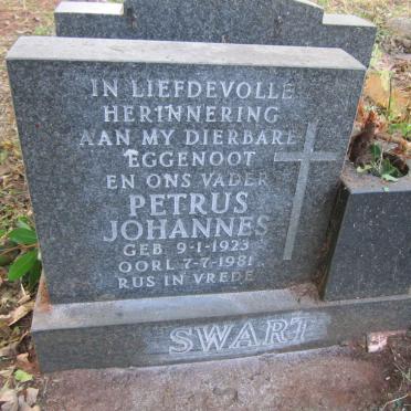 SWART Petrus Johannes 1923-1981