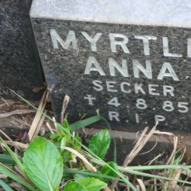 SECKER Myrtle Anna 1985