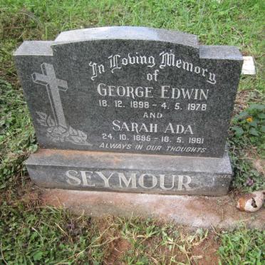 SEYMOUR George Edwin 1898-1978 &amp; Sarah Ada 1895-1981