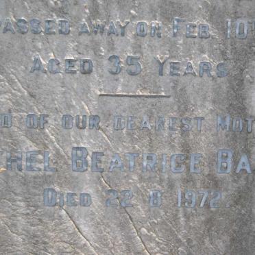 BANCE Ethel Beatrice -1972