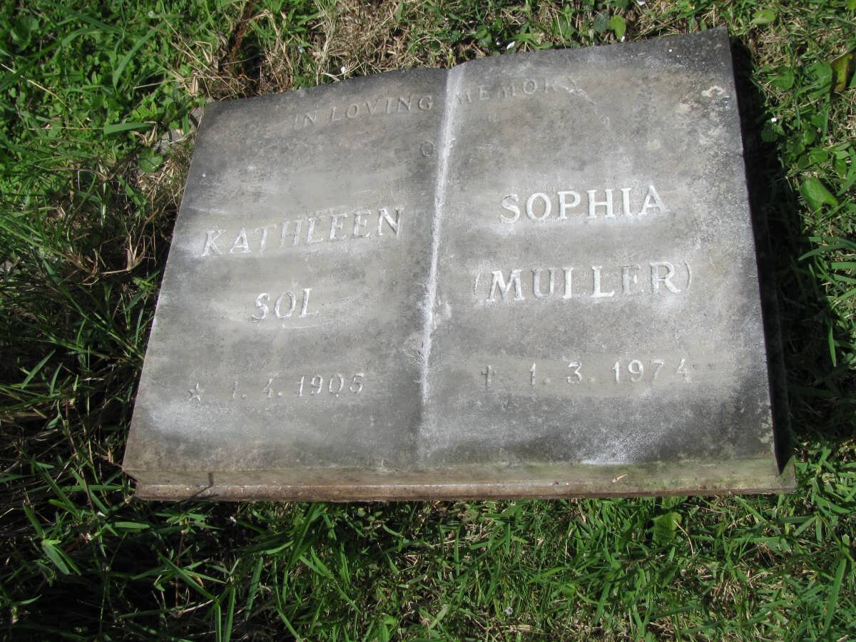SOL Kathleen Sophia formerly MULLER 1905-1974