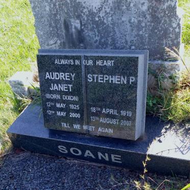 SOANE Stephen P. 1919-2007 &amp; Audrey Janet DIXON 1925-2000 :: SOANE Trevor S.D. 1951-2004 