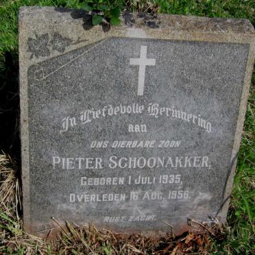 SCHOONAKKER Pieter 1935-1956