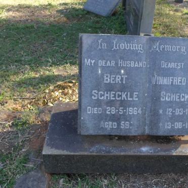 SCHECKLE Bert -1964 &amp; Winnifred Julia 1913-1991