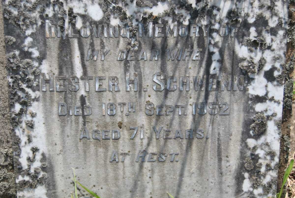 SCHWENN Hester H. -1952