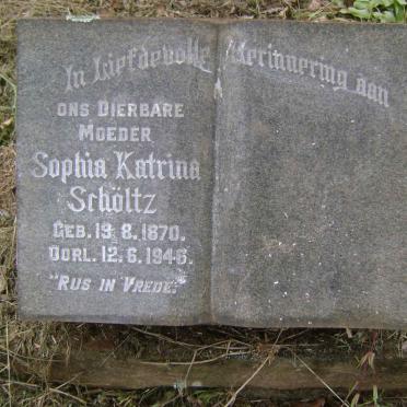 SCHÖLTZ Sophia Katrina 1870-1946