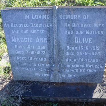 SCHARNICK Olive 1919-1975 :: SCHARNICK Maggie Ann 1956-1972 :: SCHARNICK Reuben 1944-1994