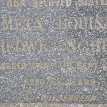 SCHEE Meta Louisa Hedwig -1955