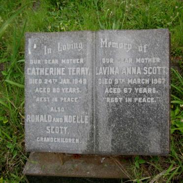SCOTT Ronald George -1931 :: SCOTT Noelle -1935  :: TERRY Catherine -1949 :: SCOTT Lavina Anna -1967