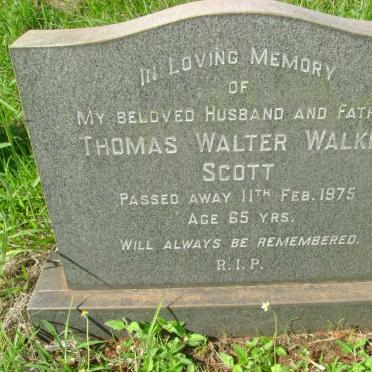 SCOTT Thomas Walter Walker -1975