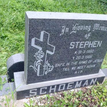 SCHOEMAN Stephen 1982-1986