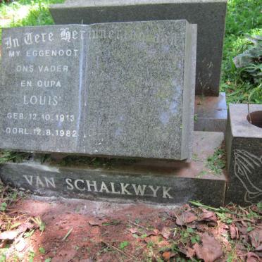 SCHALKWYK Louis, van 1913-1982