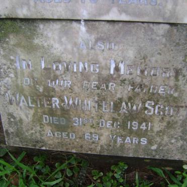 SCOTT Walter Whitelaw -1941 &amp; Elizabeth -1940