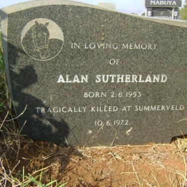 SUTHERLAND Alan 1953-1972