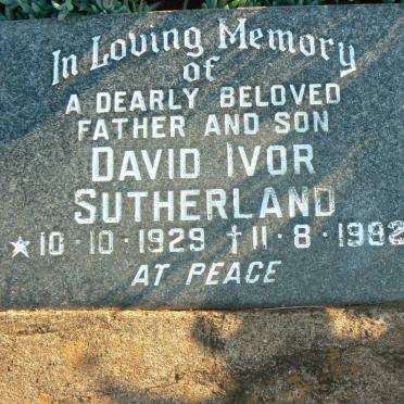 SUTHERLAND David Ivor 1929-1982