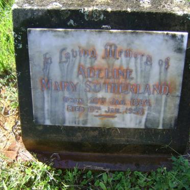 SUTHERLAND Adeline Mary 1884-1950