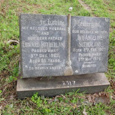 SUTHERLAND Edward -1963 &amp; Ivy Angeline 1907-1974