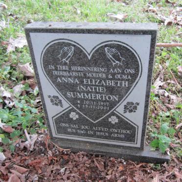 SUMMERTON Anna Elizabeth 1917-2001