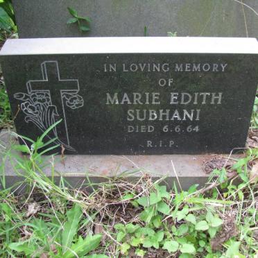 SUBHANI Marie Edith -1964