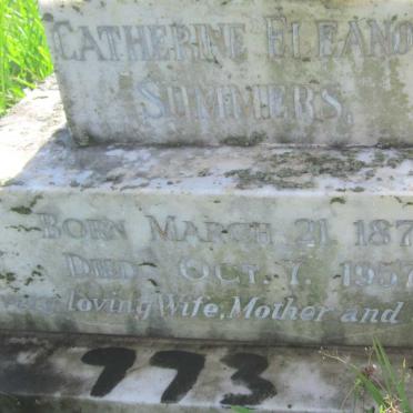 SUMMERS Catherine Eleanor 1872-1957