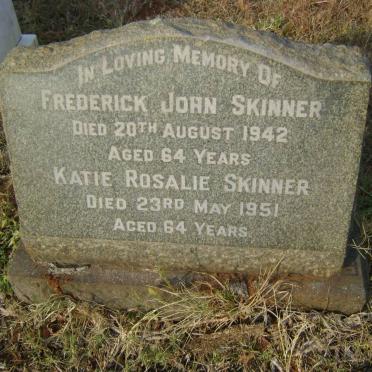 SKINNER Frederick John -1942 &amp; Katie Rosalie -1951