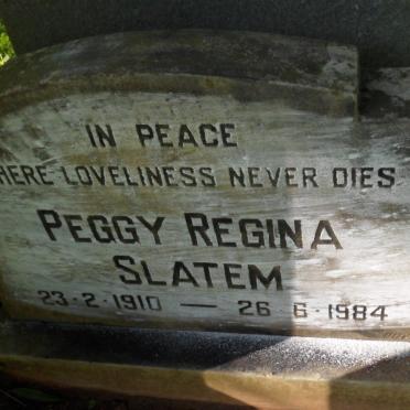 SLATEM Peggy Regina 1910-1984