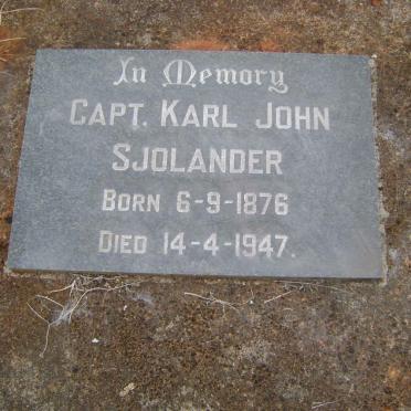 SJOLANDER Karl John 1876-1947