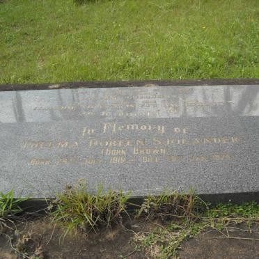 SJOLANDER Thelma Doreen nee BROWN 1919-1974