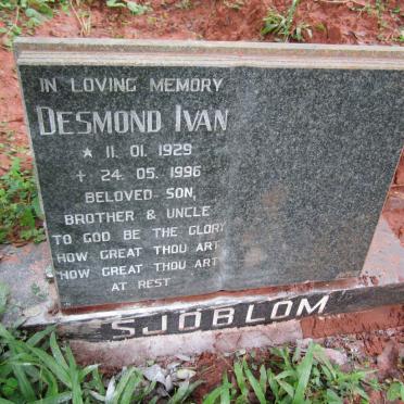 SJÖBLOM Desmond Ivan 1929-1996