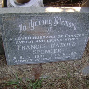 SPENCER Francis Harold 1910-1981