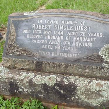 SINGLEHURST Robert -1944 &amp; Margaret -1950