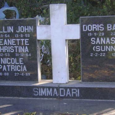 SIMMADARI Sanassy 1922-1991 &amp; Doris Bakiam 1929-1982