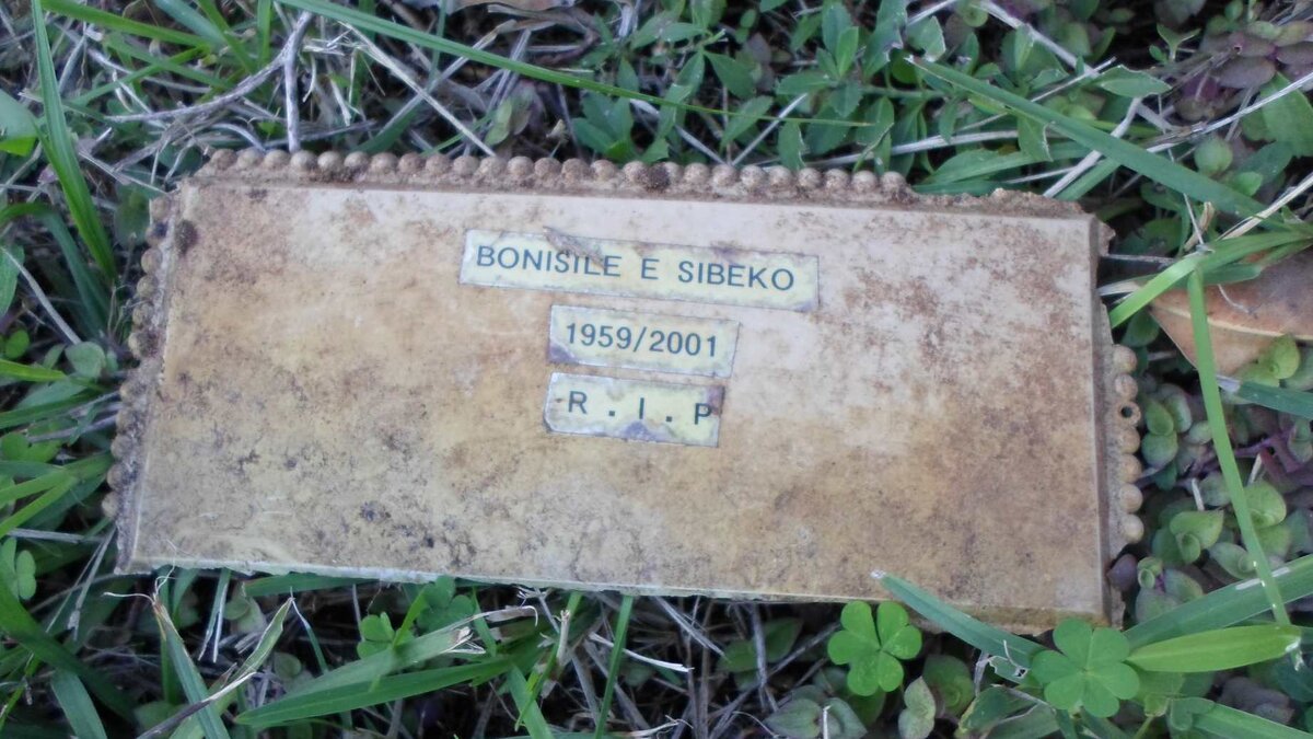 SIBEKO Bonisile E. 1959-2001