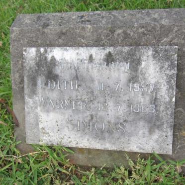 SIMONS Warner -1963 &amp; Edith -1957