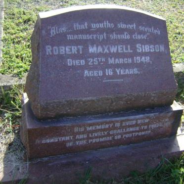 SIBSON Robert Maxwell -1948