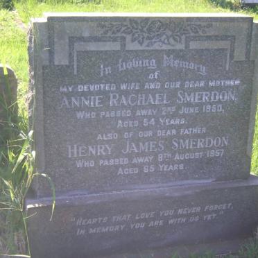 SMERDON Henry James -1957 &amp; Annie Rachael -1950