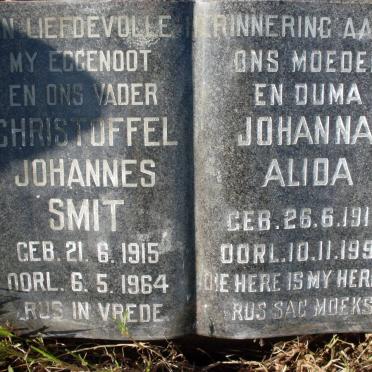 SMIT Christoffel Johannes 1915-1964 &amp; Johanna Alida 1919-1990