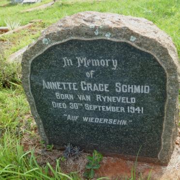 SMIDT Annette Grace nee VAN RYNEVELD -1941